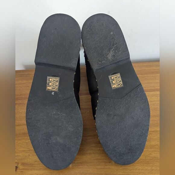 Free People Leather Studded Bootie 39/9 Whimsigoth Boho Dark Academia Maximalist - Picture 10 of 13